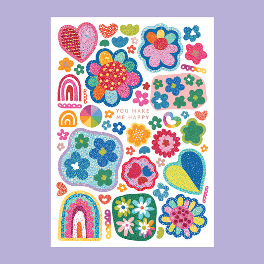 You Make Me Happy Greeting Card 'Dreamscape'