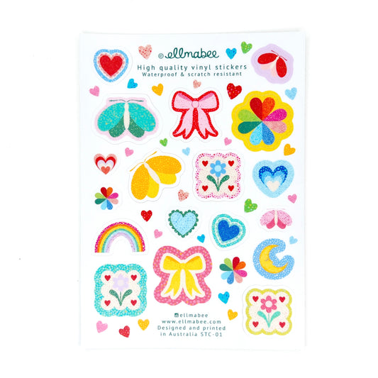 WHOLESALE Vinyl Sticker Sheet 'Tiny Charms'