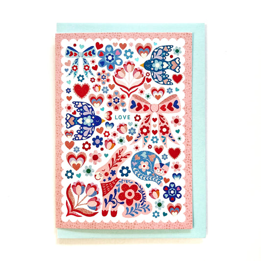 WHOLESALE Love Greeting Card 'Favourite Things'