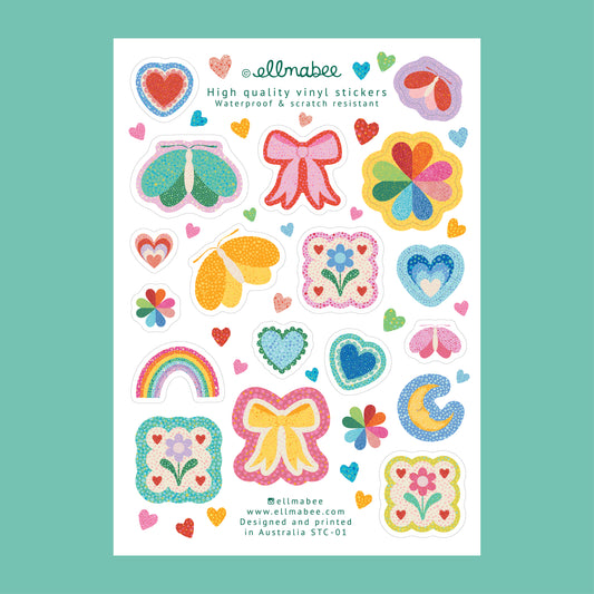 Vinyl Sticker Sheet 'Tiny Charms'