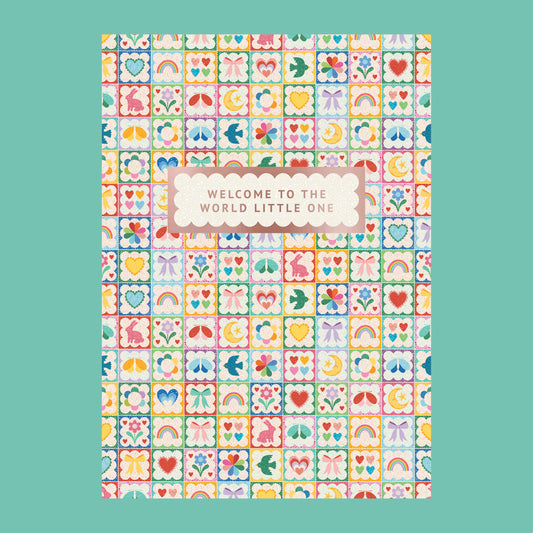 Welcome to the World Little One Greeting Card 'Tiny Charms'