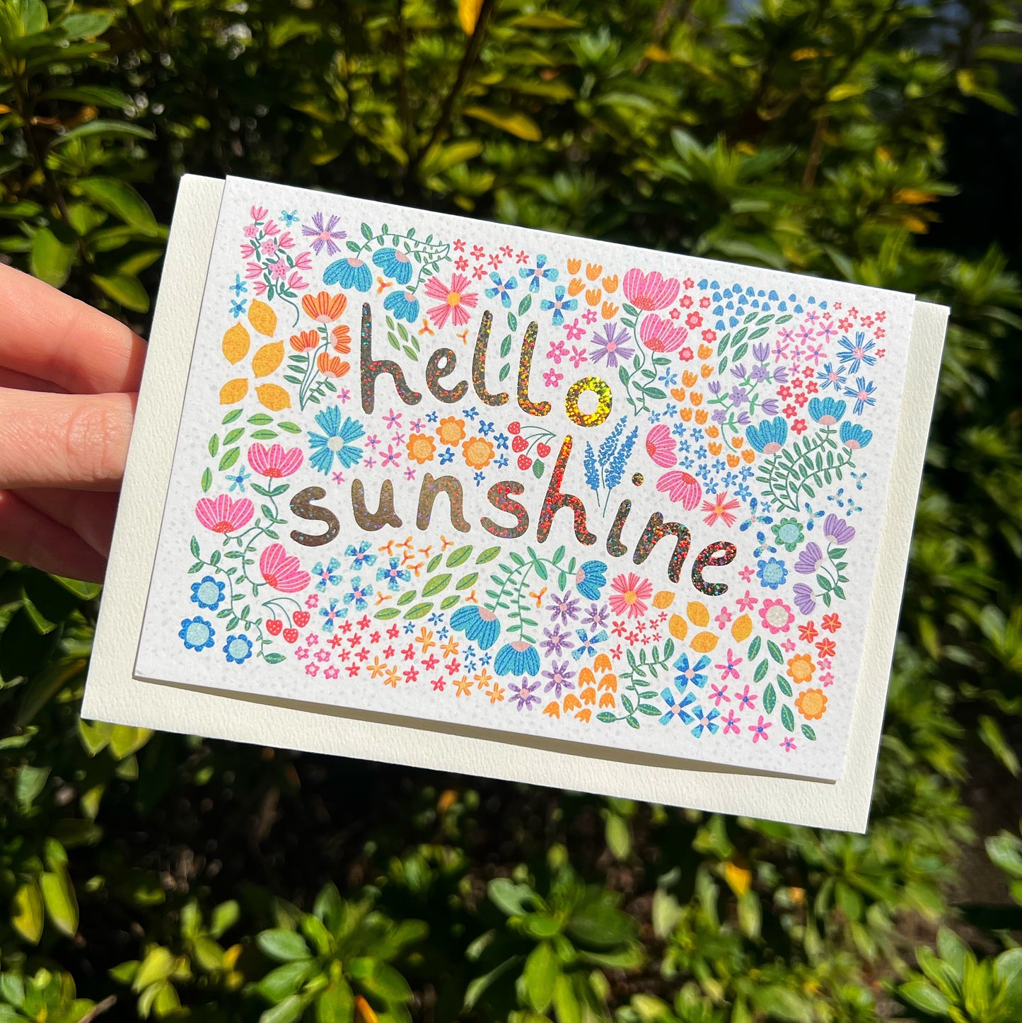 Hello Sunshine Greeting Card 'Secret Garden'