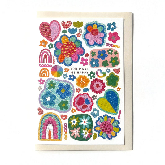 You Make Me Happy Greeting Card 'Dreamscape'