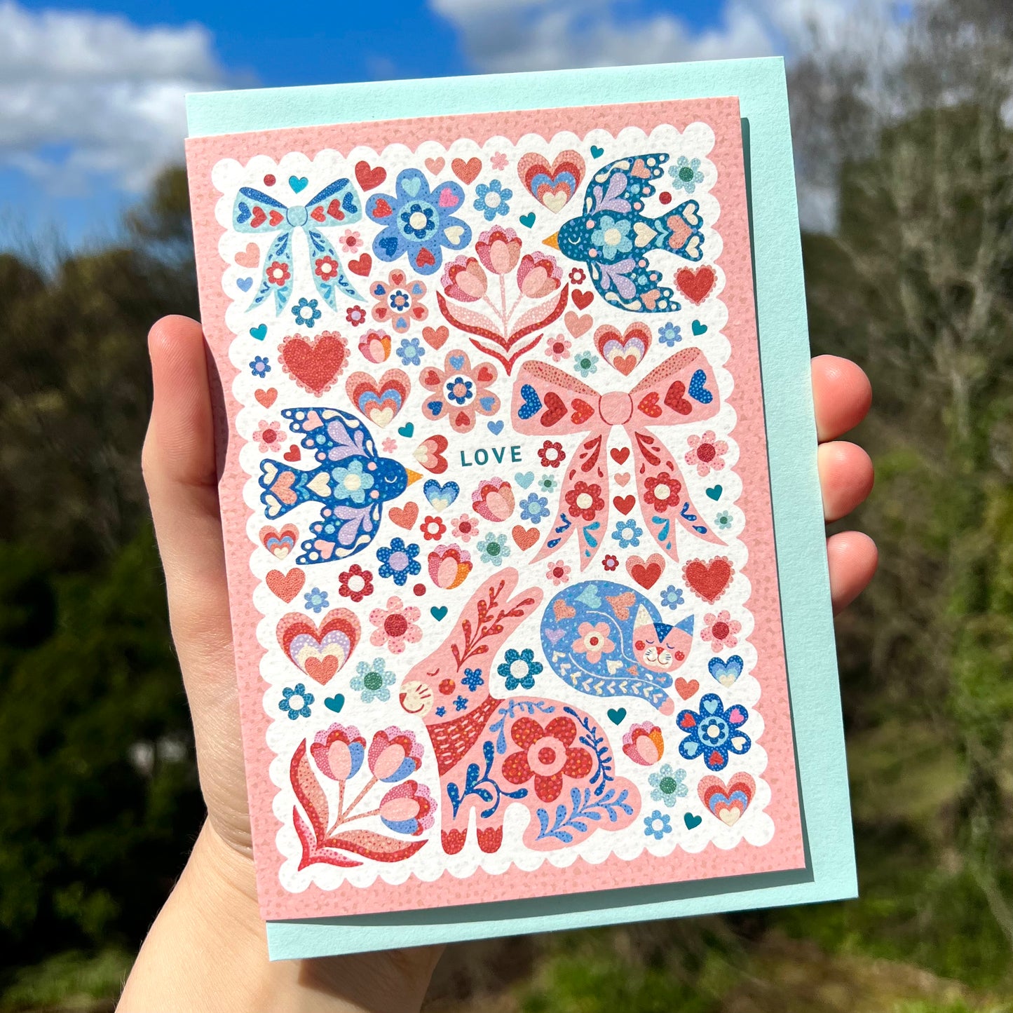 Love Greeting Card 'Favourite Things'