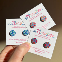 Load image into Gallery viewer, Amity Studs Blue Tones
