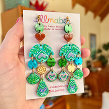 Load image into Gallery viewer, Fruits of the Forest Statement Earrings- One of a Kind
