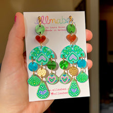 Load image into Gallery viewer, Fruits of the Forest Statement Earrings- One of a Kind
