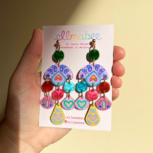 Midsummer Dream Statement Earrings- One of a Kind