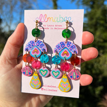Load image into Gallery viewer, Midsummer Dream Statement Earrings- One of a Kind
