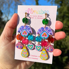 Load image into Gallery viewer, Midsummer Dream Statement Earrings- One of a Kind
