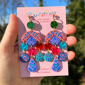Seed Statement Earrings- One of a Kind
