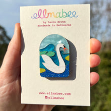 Load image into Gallery viewer, BOXING DAY SALE Art Nouveau Swan Brooch

