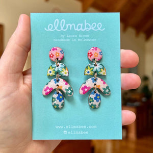 WHOLESALE Patchwork Floral Midi Drops Multi