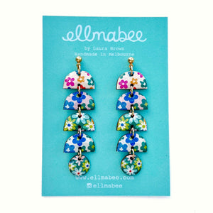 Patchwork Floral Semi Drops 4 Tier