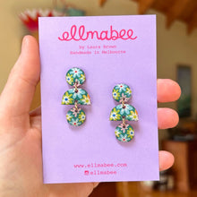 Load image into Gallery viewer, Patchwork Floral Petit Drops Green
