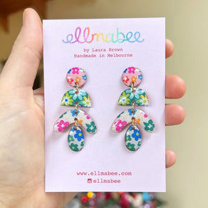 Patchwork Floral Midi Drops Multi